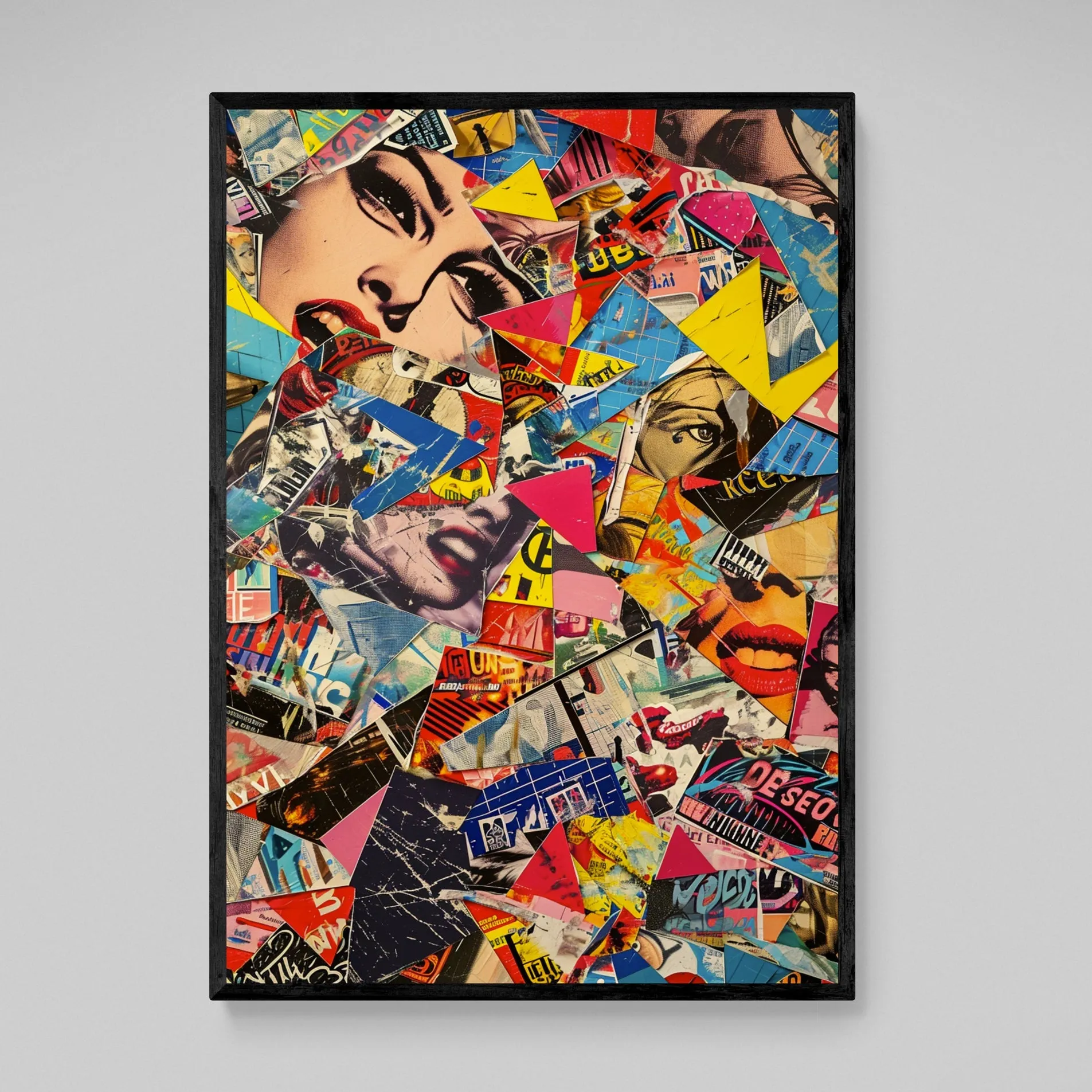 Pop Culture Collage Canvas