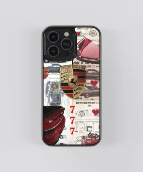 Porsche Aesthetic Glass Phone Case Cover