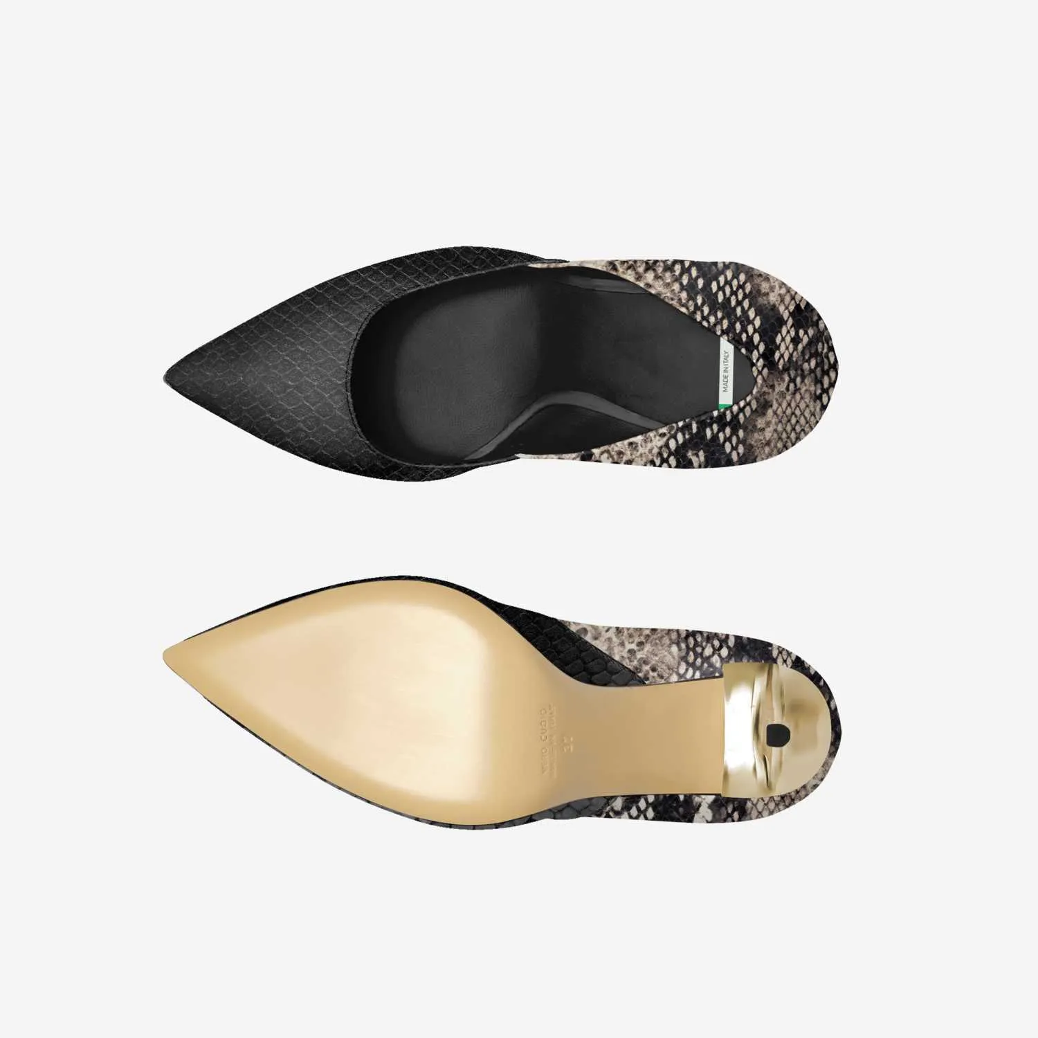 PYTHON SPLIT STILETTO PUMP