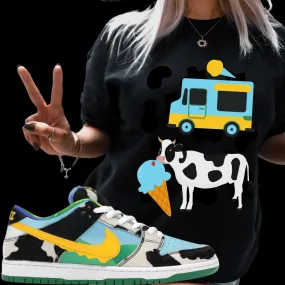 "Rv Cow Ice Cream Chunky Dunk" T-shirt to Match Ben Jerry ice Cream Chunky Dunks