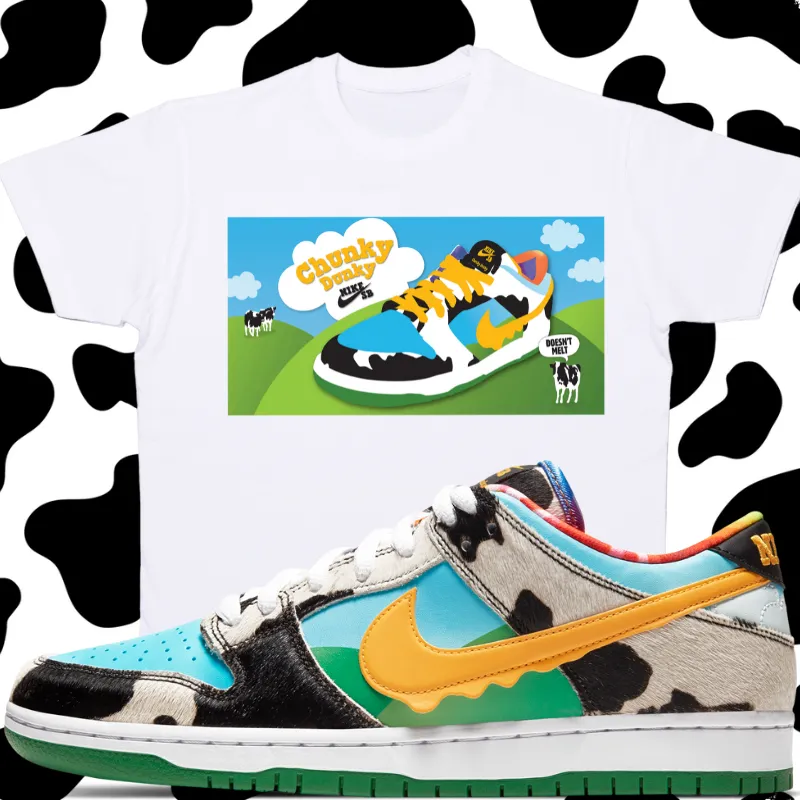 "Sneaker Chunky Dunk" T-shirt to Match Ben Jerry ice Cream Chunky Dunks