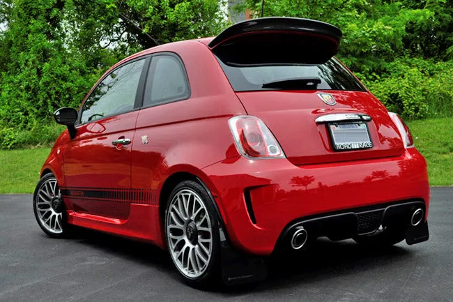 Rally Armor Mud Flaps Fiat 500 Pop/Sport/Lounge/Abarth (2012-2019) Black or Red