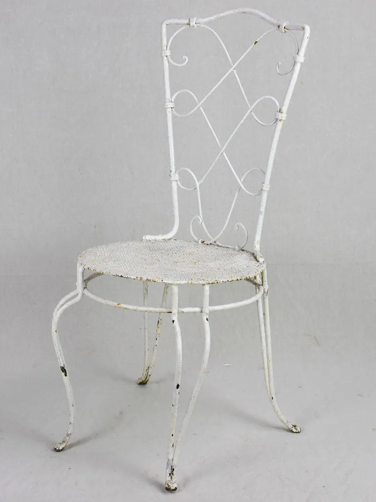 Set of four early 20th Century Parisian garden chairs