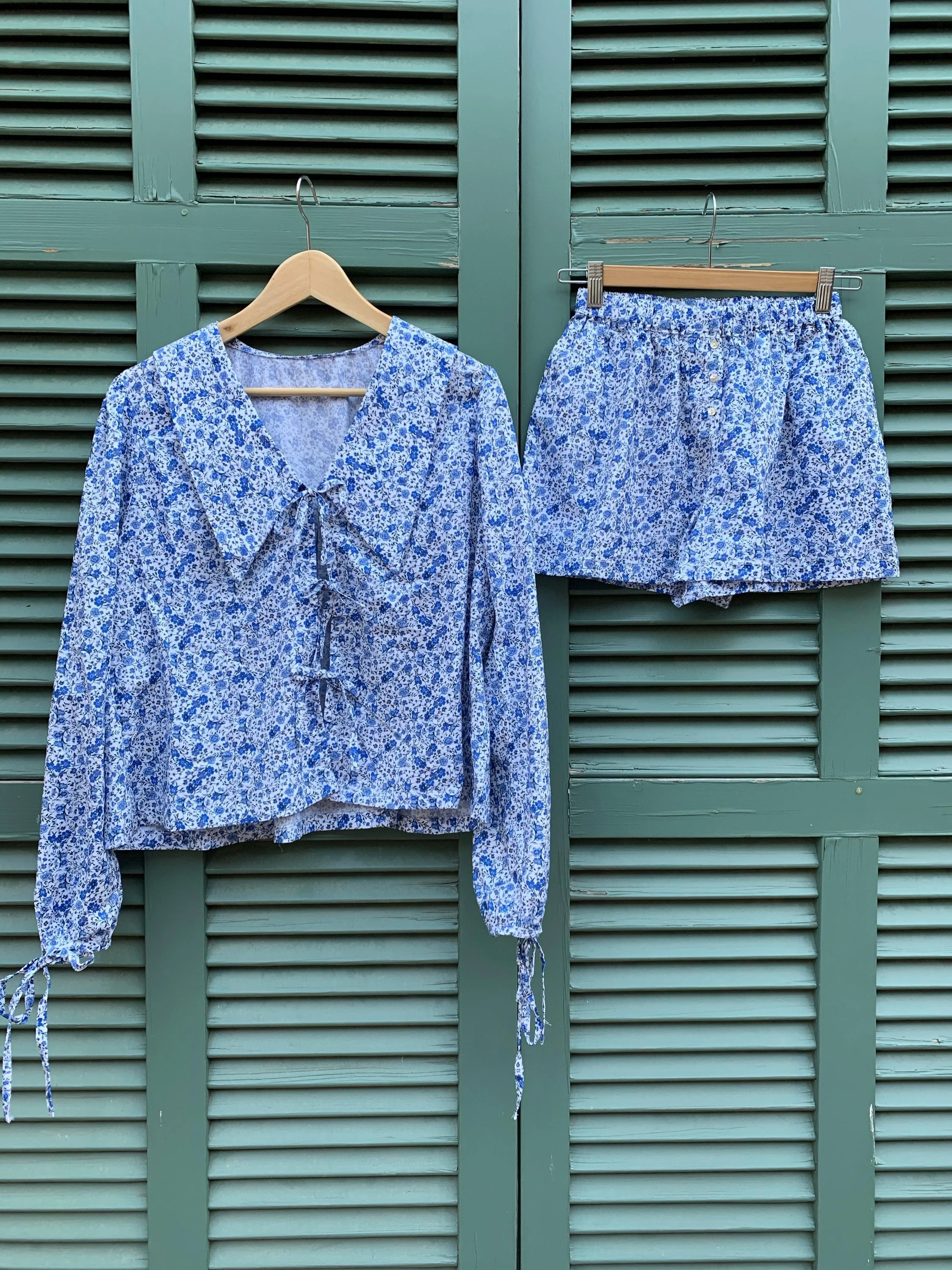 Sixtine blouse - floral blue