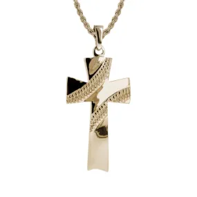 Solid Baseball Cross Necklace | Gold | Ready To Ship