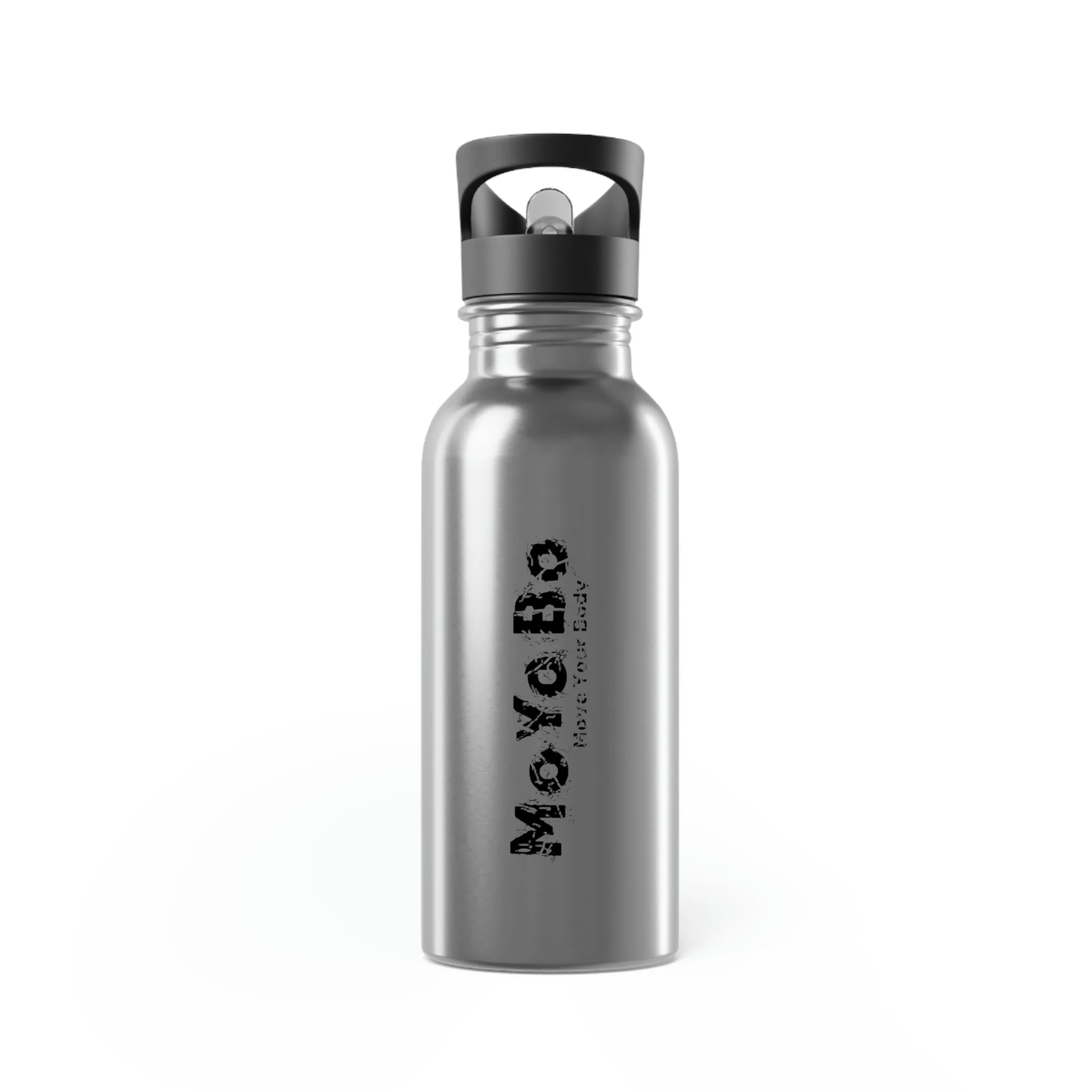 Stainless Steel Water Bottle With Straw, 20oz