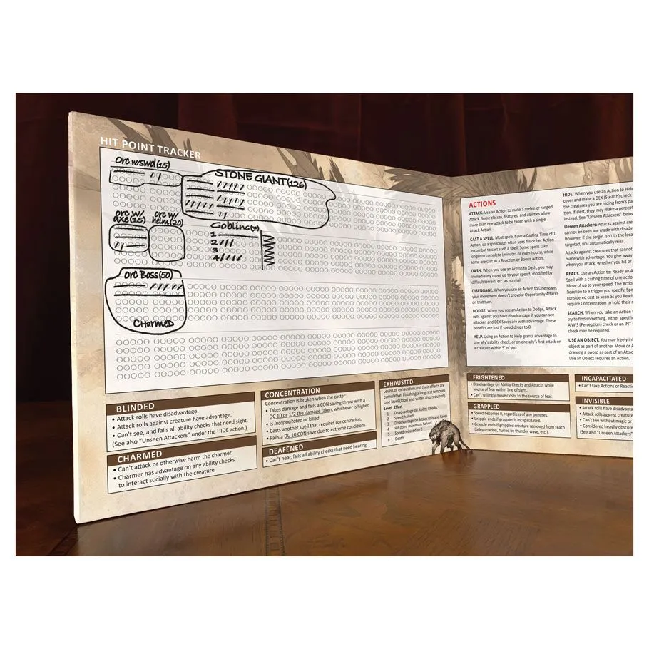 Stat Trackers: 5E DM Screen