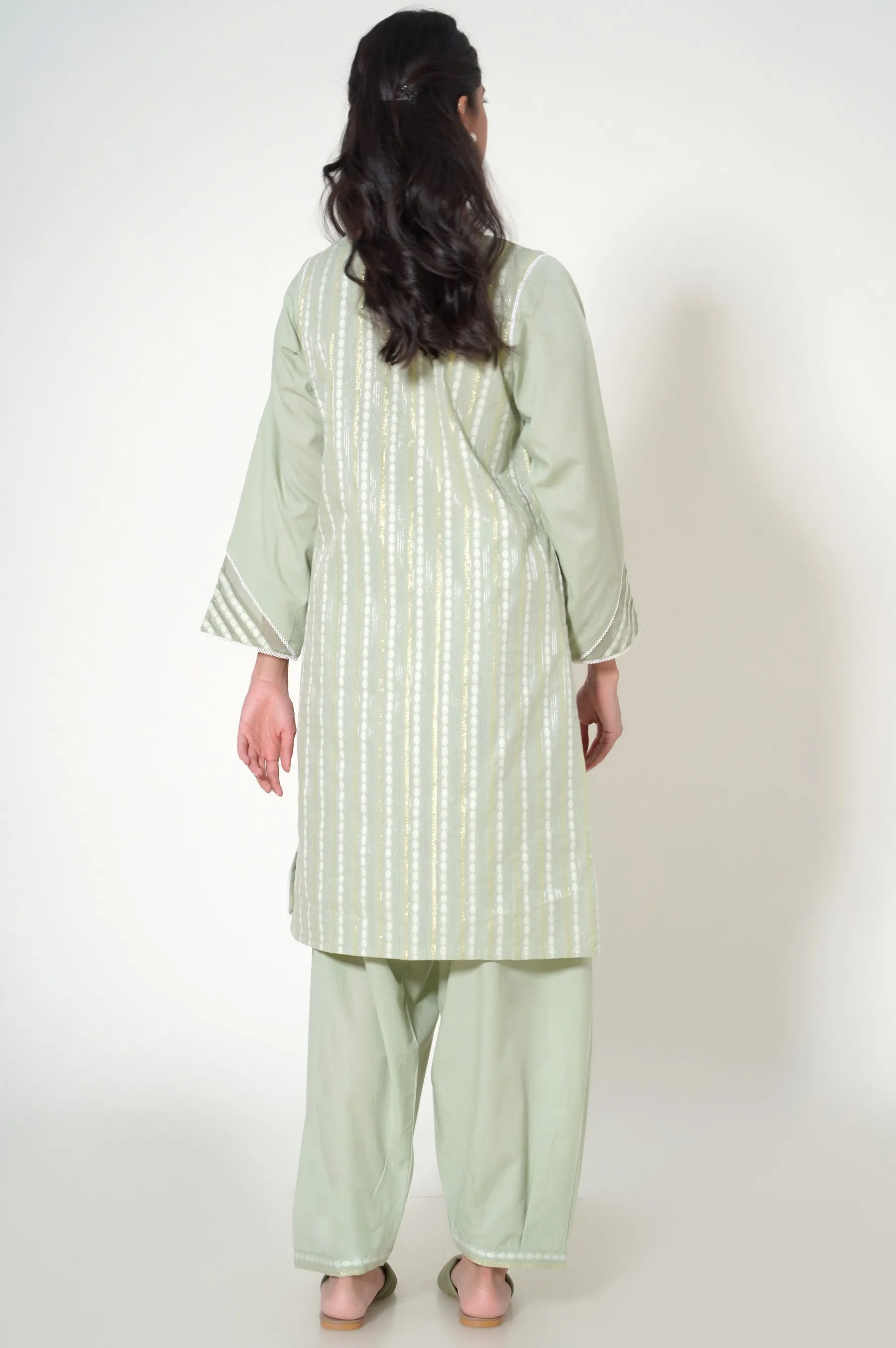 Stitched 2 Piece Jacquard Suit