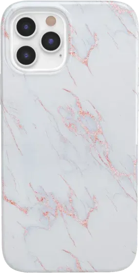 Subtle Blush | White and Pink Marble Case