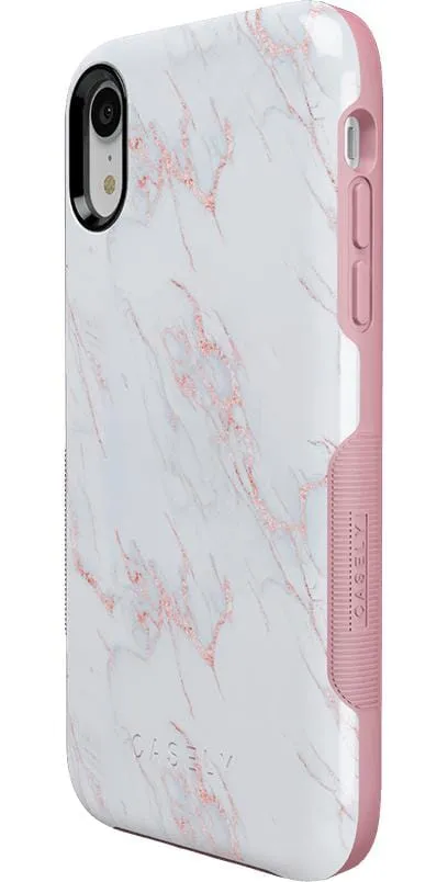 Subtle Blush | White and Pink Marble Case