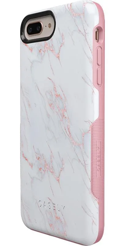 Subtle Blush | White and Pink Marble Case