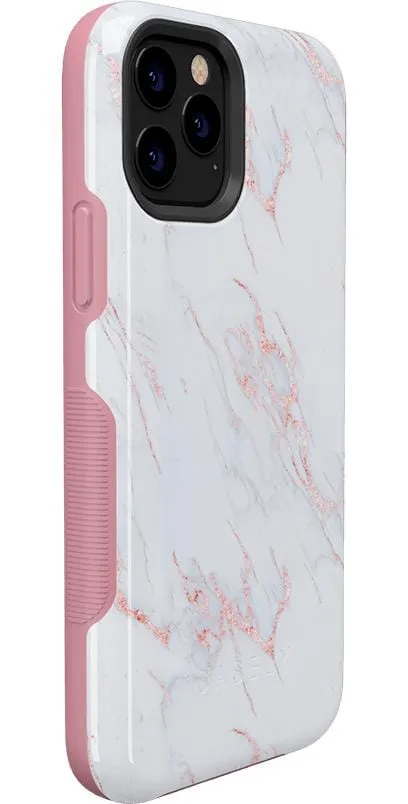 Subtle Blush | White and Pink Marble Case