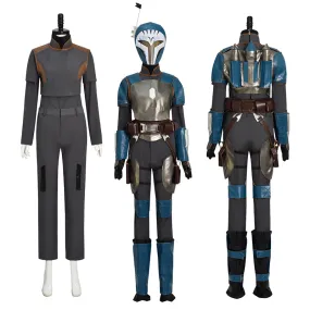 The Mandalorian 3 Cosplay Bo-Katan Kryze Costume Femme Uniform With Helmet