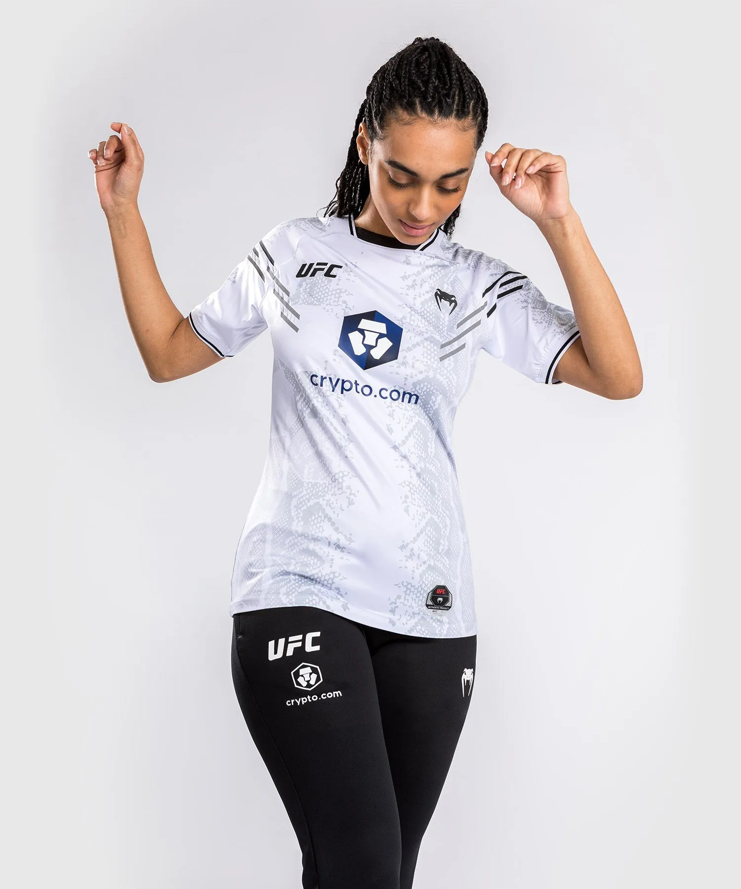 UFC Adrenaline by Venum Personalized Authentic Fight Night Women's Walkout Jersey - White