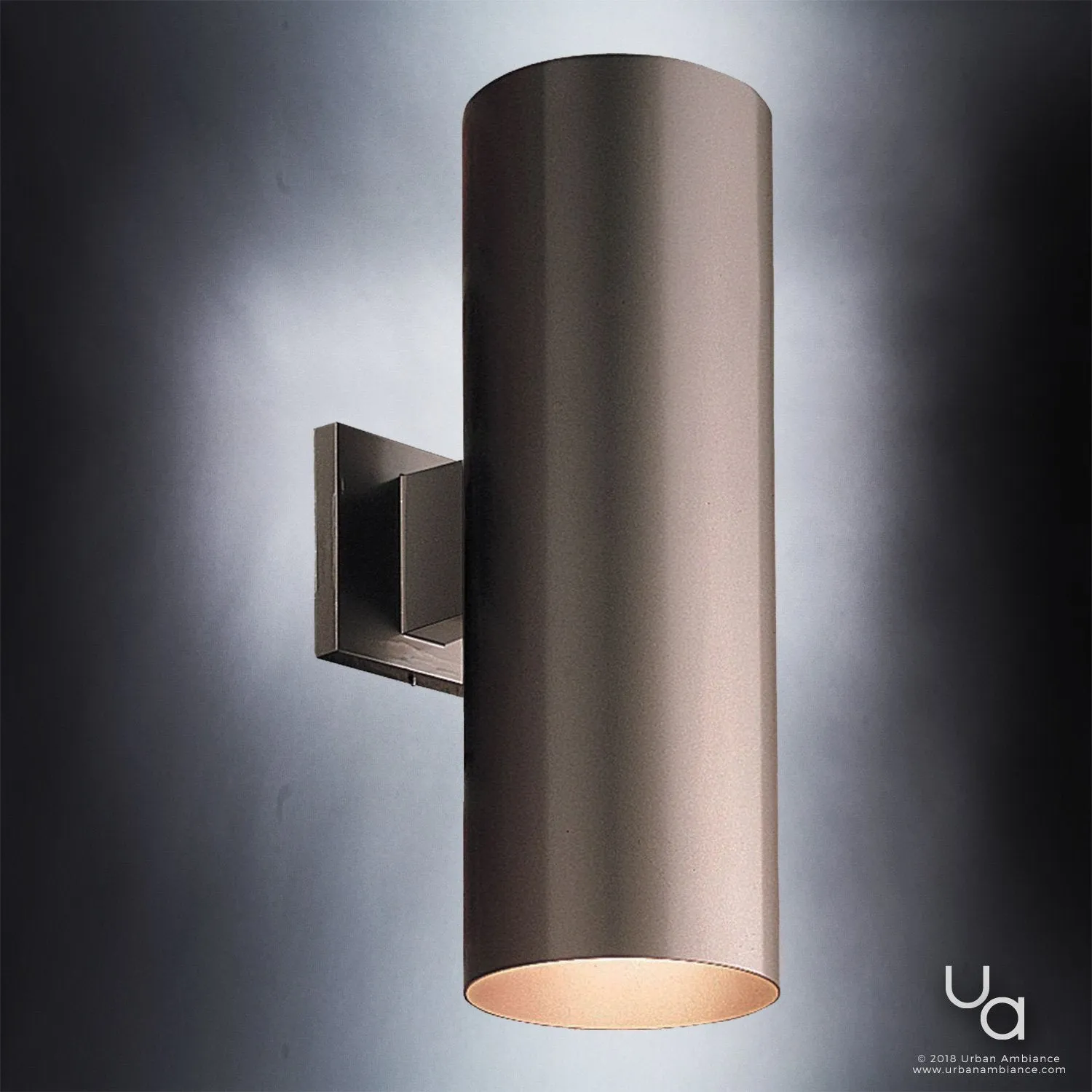 UHP1064 Contemporary Outdoor Wall Light, 18"H x 6"W, Olde Bronze Finish, Hollywood Collection