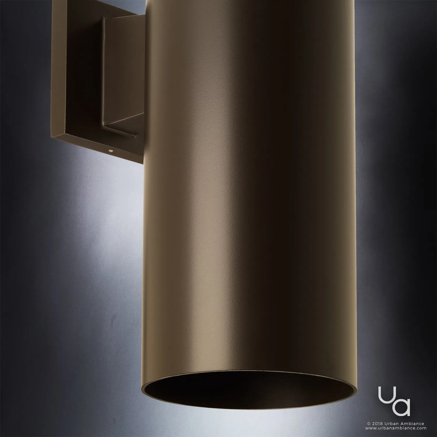 UHP1064 Contemporary Outdoor Wall Light, 18"H x 6"W, Olde Bronze Finish, Hollywood Collection