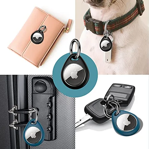 UNBREAKcable 4-Pack AirTag Case with Keychain , Lock Design