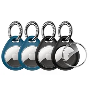 UNBREAKcable 4-Pack AirTag Case with Keychain , Lock Design