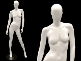 WHITE ABSTRACT FEMALE MANNEQUIN MM-OZIW3