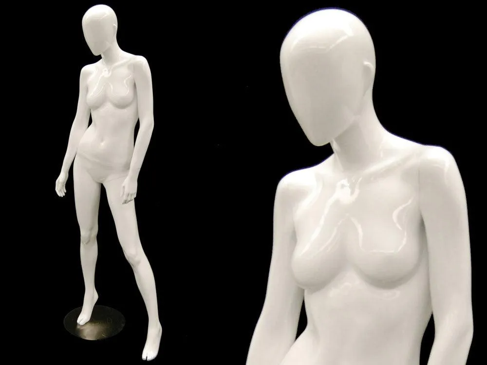 WHITE ABSTRACT FEMALE MANNEQUIN MM-OZIW3