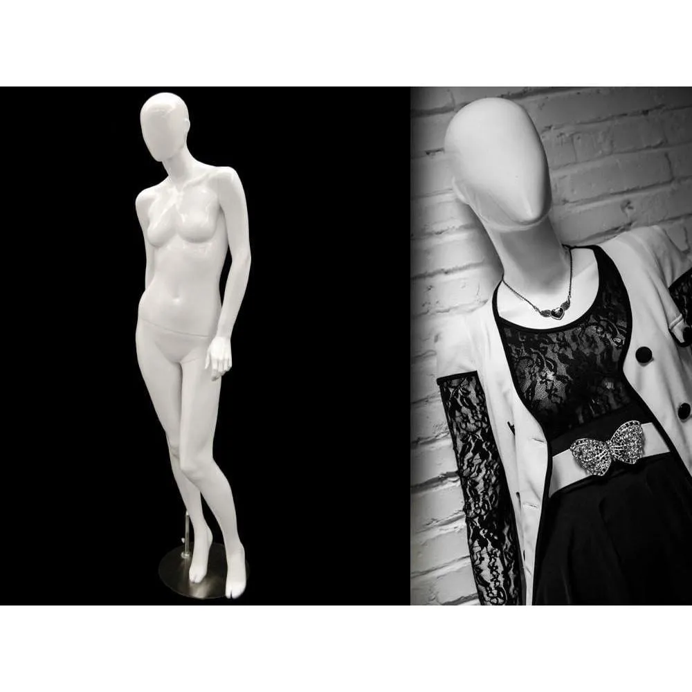 White Abstract Female Mannequin MM-OZIW4