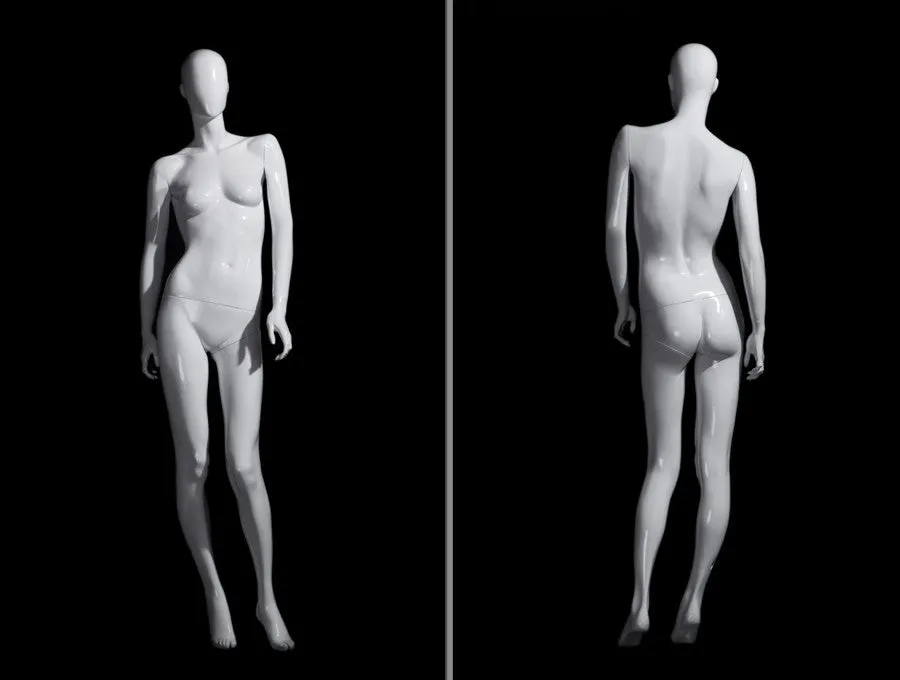 White Abstract Female Mannequin MM-OZIW4