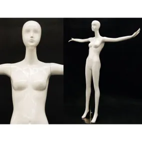 White Female Abstract Mannequin MM-IVY1