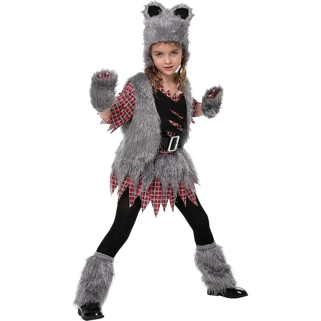 Wild Werewolf Costume for Kids in Halloween Parties