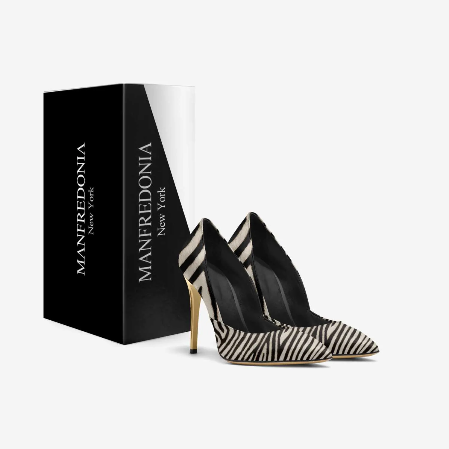 ZEBRA SPLIT STILETTO PUMP